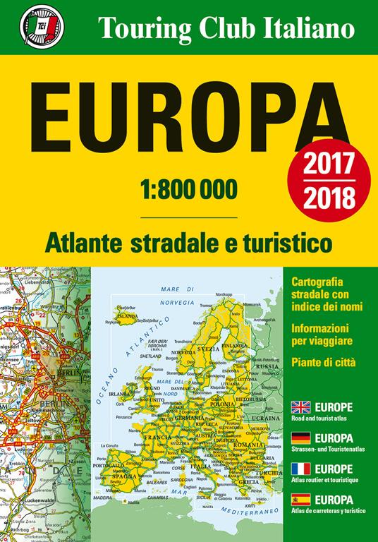 Europa. Atlante stradale e turistico 1:800.000 - copertina