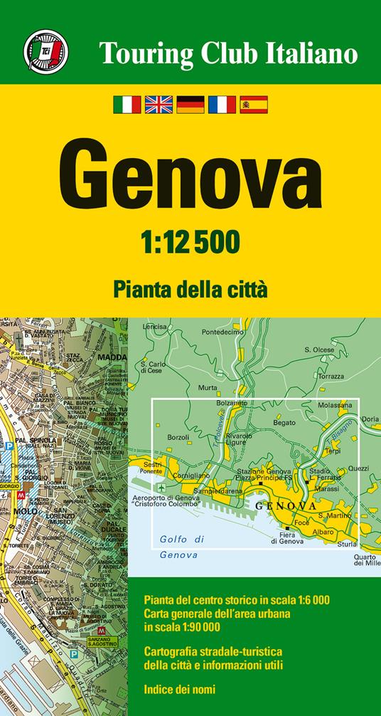 Genova 1:12.500. Ediz. multilingue - copertina