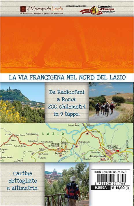 La via Francigena nel nord del Lazio. Radicofani, Proceno, Roma. Con Carta geografica ripiegata - 4