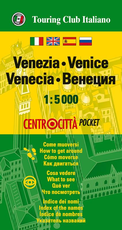Venezia 1:5.000. Ediz. multilingue - copertina
