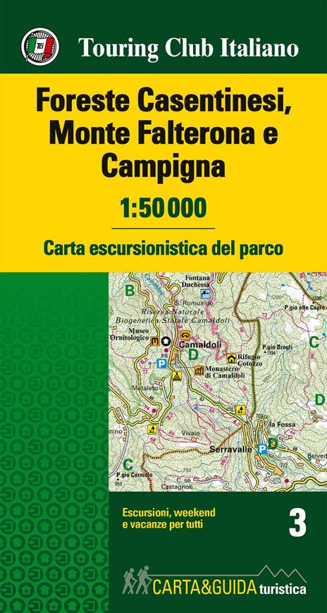 Foreste Casentinesi, Monte Falterone e Campigna 1:50.000. Carta escursionistica del parco. Con Libro: Foreste Casentinesi, Monte Falterone e Campigna. Guida del parco - copertina