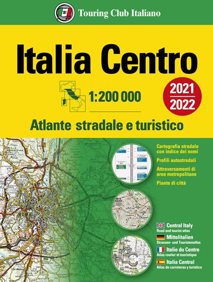 Atlante stradale Italia Centro 1:200.000 - copertina