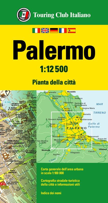 Palermo 1:12.500. Ediz. multilingue - copertina