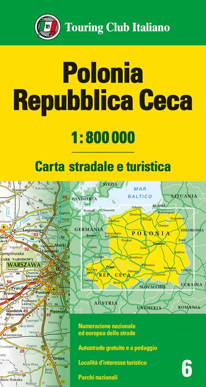 Polonia. Repubblica Ceca 1:800.000 - copertina