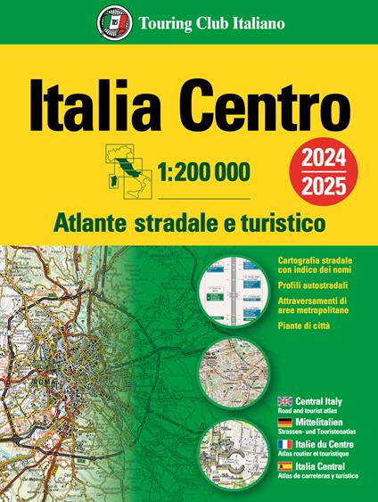 Italia. Atlante stradale e turistico 200.000. Centro - copertina