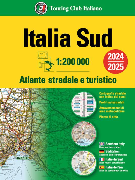 Italia. Atlante stradale e turistico 200.000. Sud - copertina
