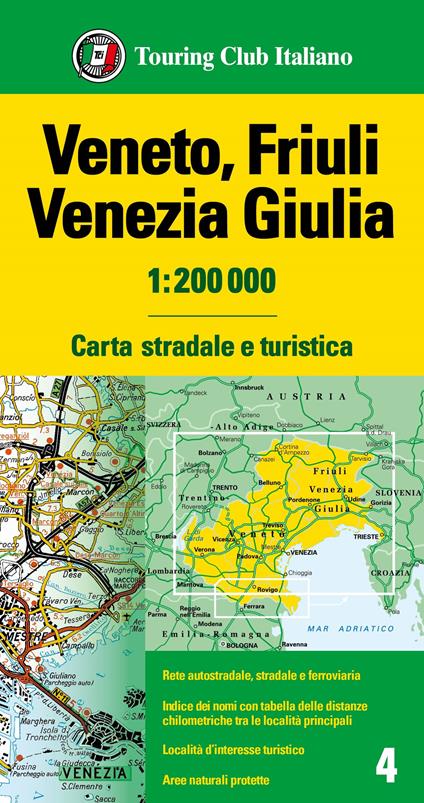 Veneto, Friuli Venezia Giulia 1:200.000 - copertina