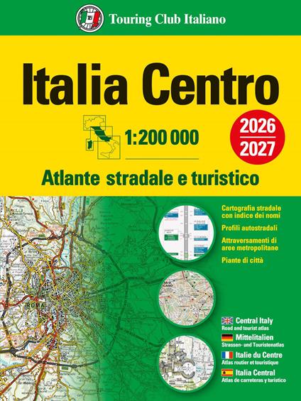 Italia. Atlante stradale e turistico 200.000. Centro - copertina