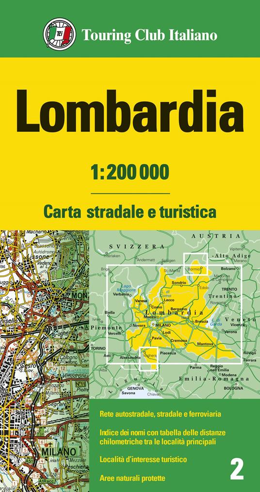 Lombardia 1:200.000 - copertina