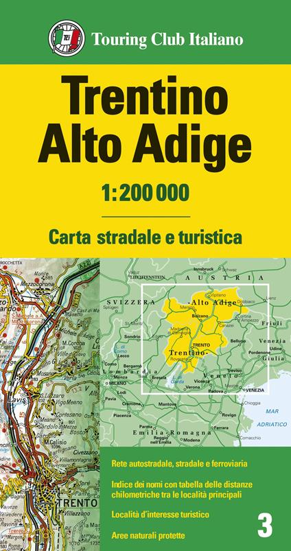 Trentino Alto Adige 1:200.000 - copertina