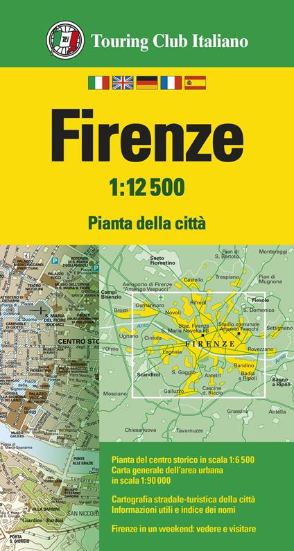 Firenze 1:12.500. Ediz. multilingue - copertina