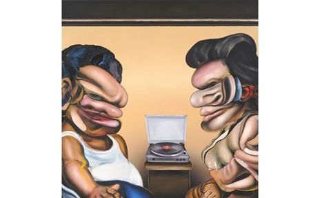 Nathaniel Mary Quinn. Split face - 2