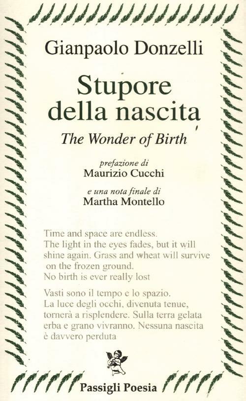 Stupore della nascita. Ediz. italiana e inglese - Gianpaolo Donzelli - copertina