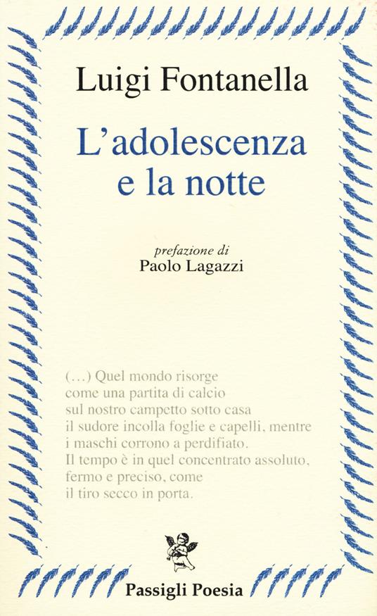 L'adolescenza e la notte - Luigi Fontanella - copertina