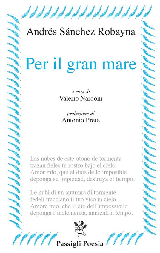 Per il gran mare - Andrés Sánchez Robayna - copertina