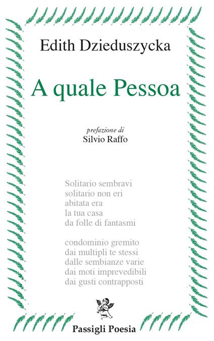 A quale Pessoa - Edith Dzieduszycka - copertina