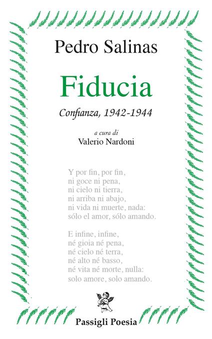 Fiducia - Pedro Salinas - copertina