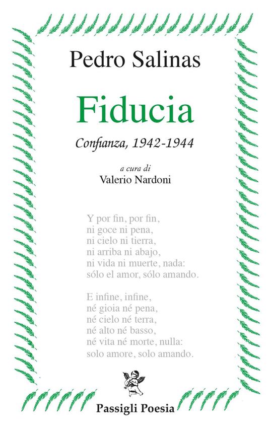 Fiducia - Pedro Salinas - copertina
