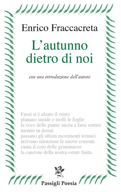 L'autunno dietro di noi - Enrico Fraccacreta - copertina