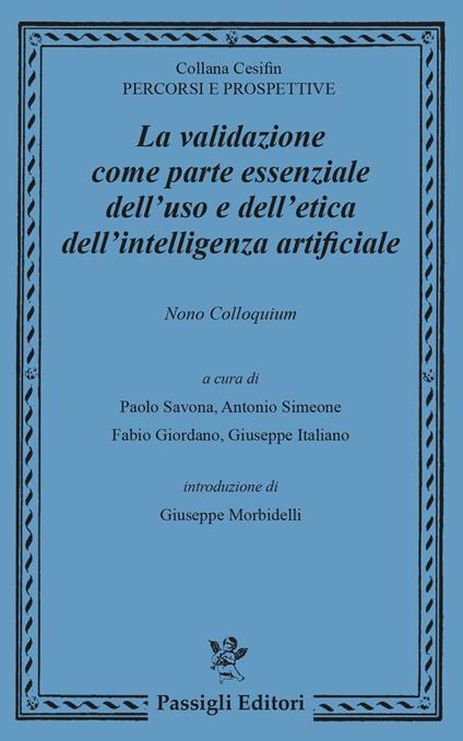 La validazione come parte essenziale dell'uso e dell’etica dell’intelligenza artificiale - copertina