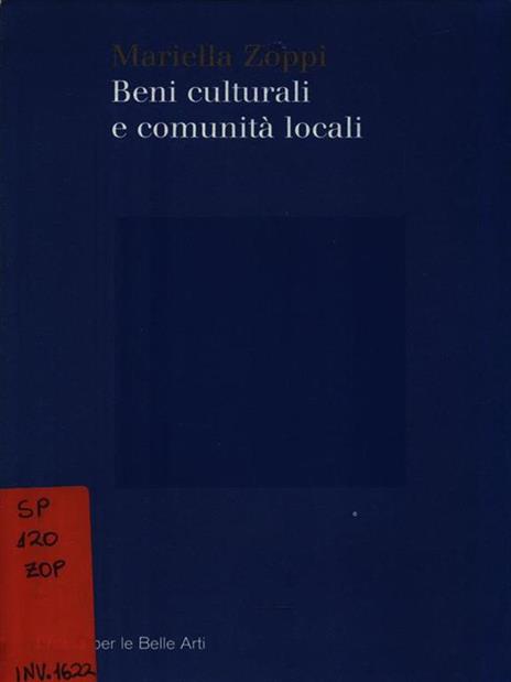 Beni culturali e comunità locali - Mariella Zoppi - 2