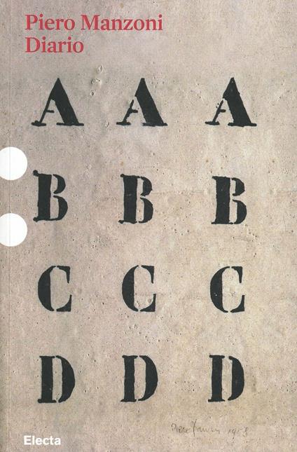 Il diario di Piero Manzoni (1954-55) - copertina