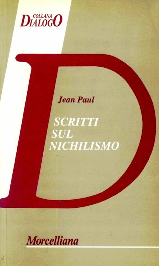 Scritti sul nichilismo - Jean Paul - copertina