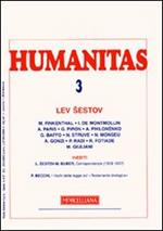 Humanitas (2009). Vol. 3: Lev Sestov.
