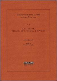 Scritti vari. Vol. 5/2 - Giuseppe Cesare Abba - copertina