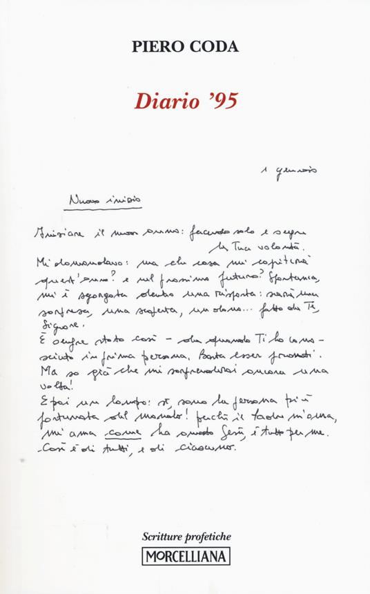 Diario '95 - Piero Coda - copertina