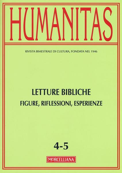 Humanitas (2015). Vol. 5: Letture bibliche. - copertina