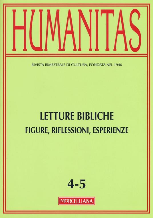 Humanitas (2015). Vol. 5: Letture bibliche. - copertina