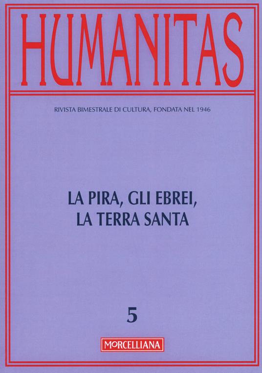 Humanitas (2016). Vol. 5: La Pira, gli ebrei, la Terra santa - copertina