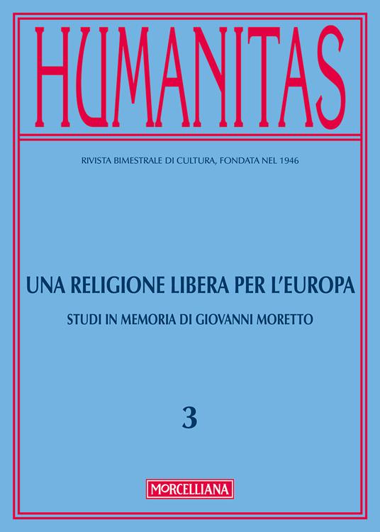 Humanitas (2017). Vol. 3: Una religione libera per l'Europa - copertina