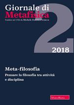 Giornale di metafisica (2018). Vol. 2: Meta-filosofia.