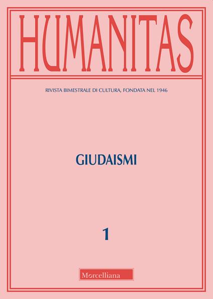 Humanitas (2019). Vol. 1: Giudaismi. - copertina