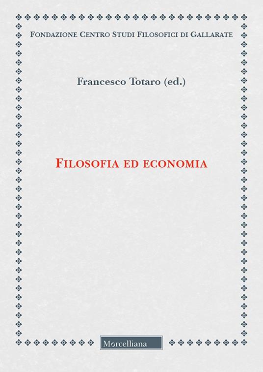 Filosofia ed economia - copertina