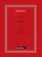 Scritti. Ediz. critica. Vol. 4: Lettere