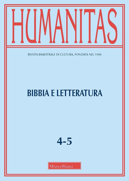 Humanitas (2021). Vol. 4-5: Bibbia e letteratura. - copertina