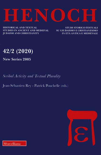 Henoch (2020). Vol. 42\2: Scribal activity and textual plurality. - copertina