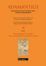 Adamantius. Notiziario del Gruppo italiano di ricerca su «Origene e la tradizione alessandrina» (2022). Vol. 28: Filone di Alessandria, De Congressu. Clemente di Alessandria e la tradizione dei testi greci