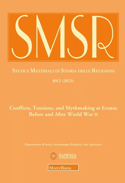 SMSR. Studi e materiali di storia delle religioni (2023). Vol. 2 - copertina