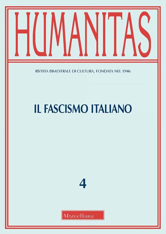 Il fascismo italiano. Un bilancio storico - copertina