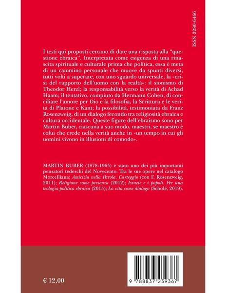 Figure dell'ebraismo. Hermann Cohen, Franz Rosenzweig, Theodor Herzl, Achad Haam - Martin Buber - 2