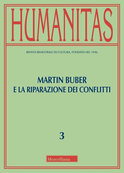 Humanitas (2024). Vol. 3: Martin Buber e la riparazione dei conflitti - copertina