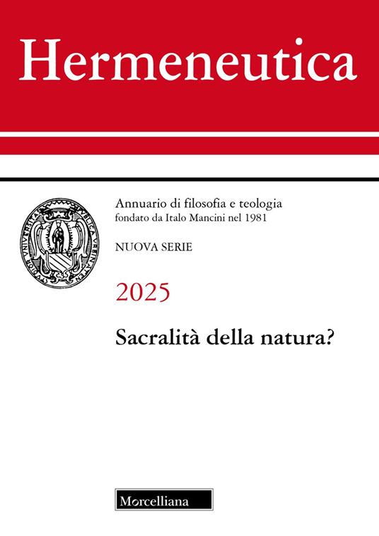 Hermeneutica. Annuario di filosofia e teologia (2025). Sacralità della natura? - copertina