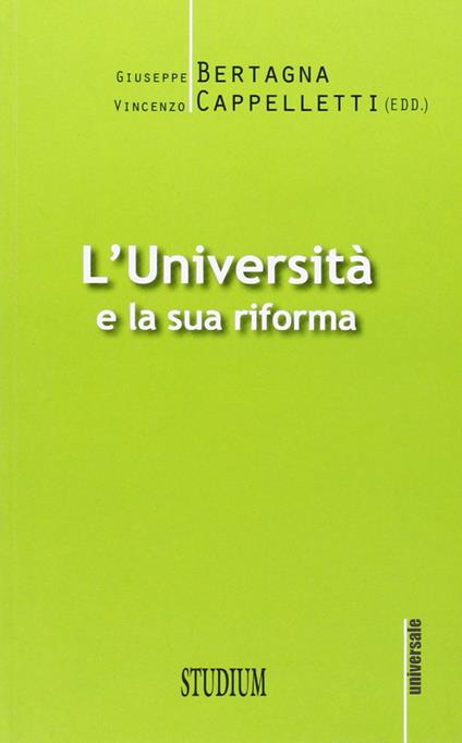 L' università e la sua riforma - copertina