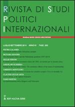 Rivista di studi politici internazionali (2014). Vol. 3
