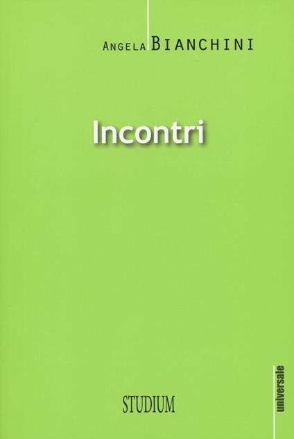 Incontri - Angela Bianchini - copertina