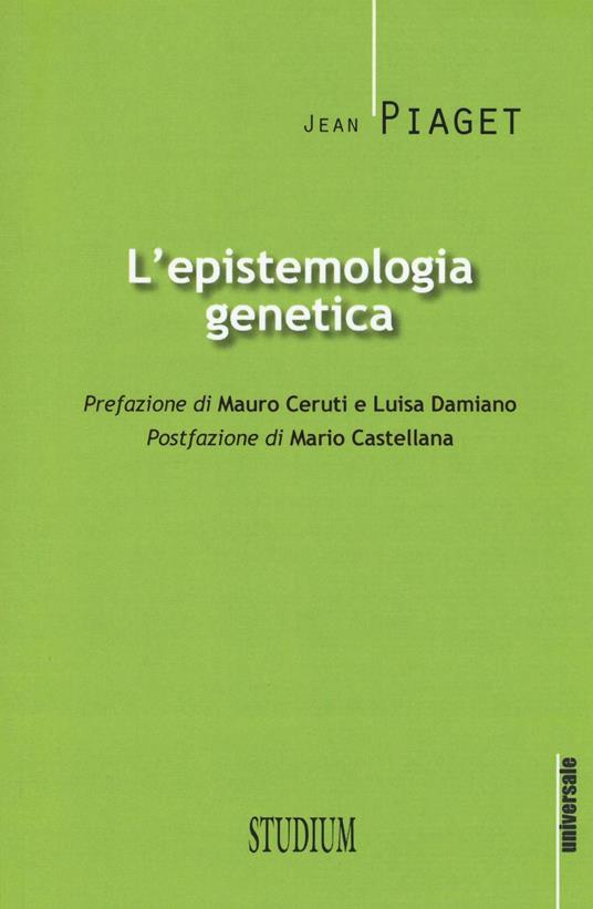 L' epistemologia genetica - Jean Piaget - copertina